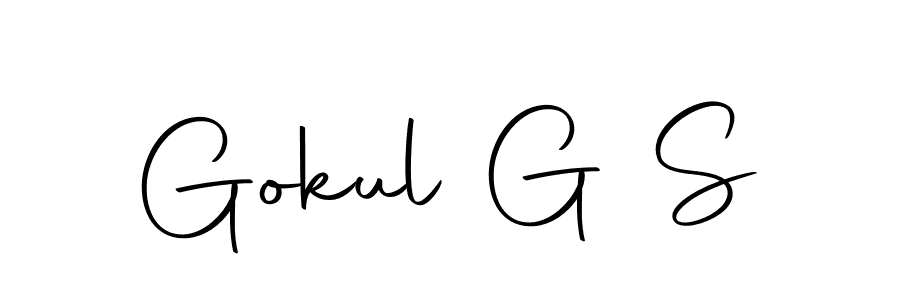 Similarly Autography-DOLnW is the best handwritten signature design. Signature creator online .You can use it as an online autograph creator for name Gokul G S. Gokul G S signature style 10 images and pictures png