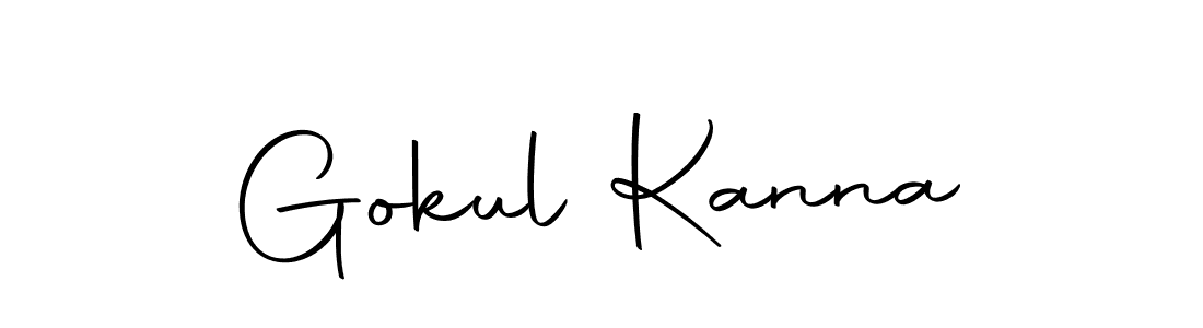 You can use this online signature creator to create a handwritten signature for the name Gokul Kanna. This is the best online autograph maker. Gokul Kanna signature style 10 images and pictures png