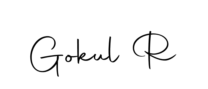 Make a beautiful signature design for name Gokul R. Use this online signature maker to create a handwritten signature for free. Gokul R signature style 10 images and pictures png