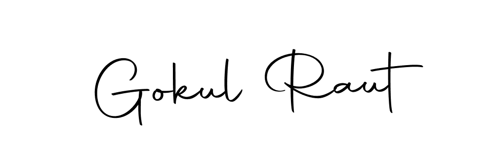 Use a signature maker to create a handwritten signature online. With this signature software, you can design (Autography-DOLnW) your own signature for name Gokul Raut. Gokul Raut signature style 10 images and pictures png