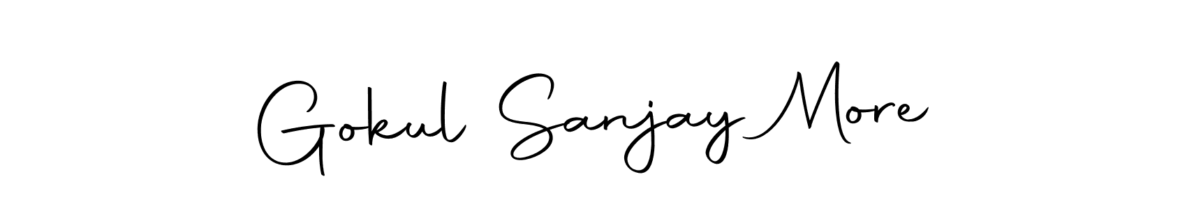 Similarly Autography-DOLnW is the best handwritten signature design. Signature creator online .You can use it as an online autograph creator for name Gokul Sanjay More. Gokul Sanjay More signature style 10 images and pictures png
