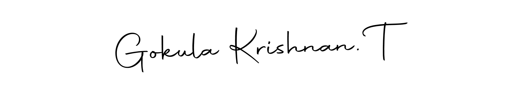 Also we have Gokula Krishnan. T name is the best signature style. Create professional handwritten signature collection using Autography-DOLnW autograph style. Gokula Krishnan. T signature style 10 images and pictures png
