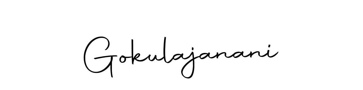 Similarly Autography-DOLnW is the best handwritten signature design. Signature creator online .You can use it as an online autograph creator for name Gokulajanani. Gokulajanani signature style 10 images and pictures png