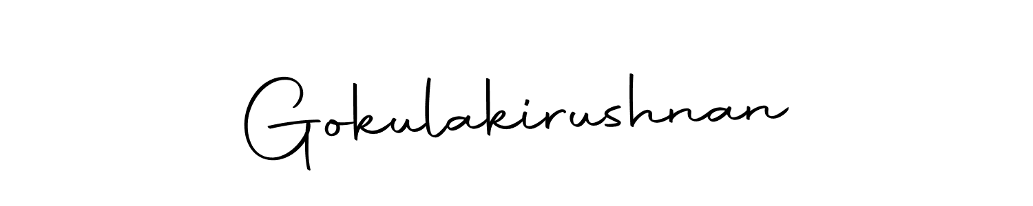 The best way (Autography-DOLnW) to make a short signature is to pick only two or three words in your name. The name Gokulakirushnan include a total of six letters. For converting this name. Gokulakirushnan signature style 10 images and pictures png