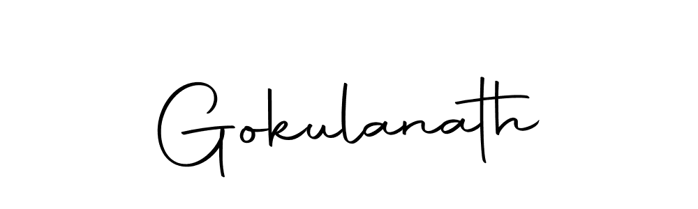 Similarly Autography-DOLnW is the best handwritten signature design. Signature creator online .You can use it as an online autograph creator for name Gokulanath. Gokulanath signature style 10 images and pictures png