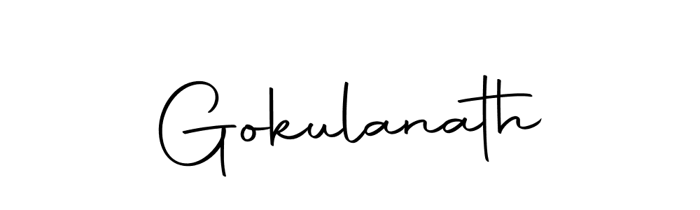 How to make Gokulanath signature? Autography-DOLnW is a professional autograph style. Create handwritten signature for Gokulanath name. Gokulanath signature style 10 images and pictures png