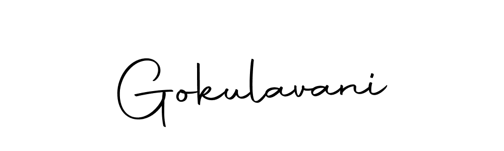 if you are searching for the best signature style for your name Gokulavani. so please give up your signature search. here we have designed multiple signature styles  using Autography-DOLnW. Gokulavani signature style 10 images and pictures png