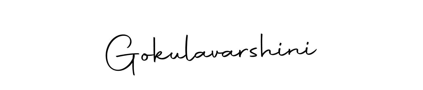 How to make Gokulavarshini name signature. Use Autography-DOLnW style for creating short signs online. This is the latest handwritten sign. Gokulavarshini signature style 10 images and pictures png