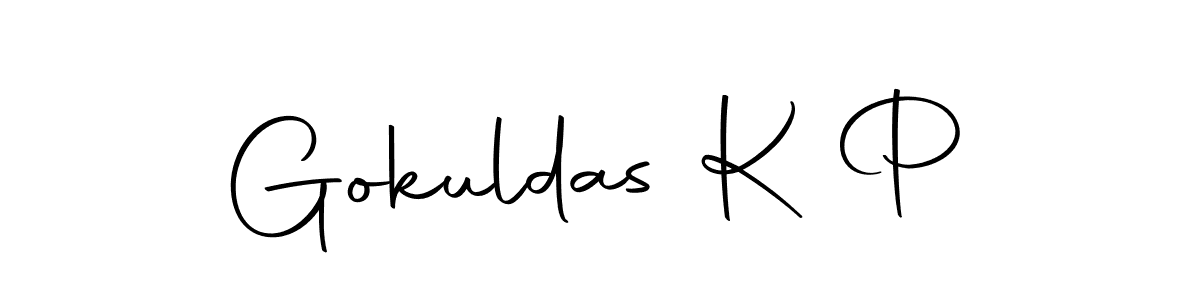 Gokuldas K P stylish signature style. Best Handwritten Sign (Autography-DOLnW) for my name. Handwritten Signature Collection Ideas for my name Gokuldas K P. Gokuldas K P signature style 10 images and pictures png