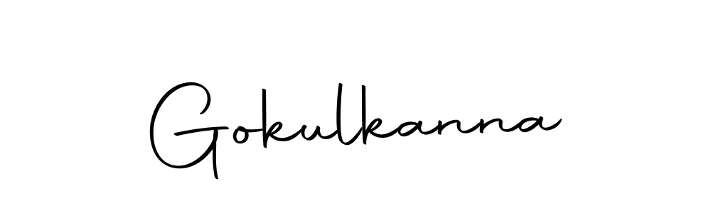 You should practise on your own different ways (Autography-DOLnW) to write your name (Gokulkanna) in signature. don't let someone else do it for you. Gokulkanna signature style 10 images and pictures png