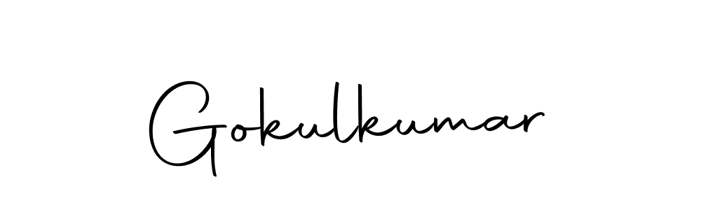Here are the top 10 professional signature styles for the name Gokulkumar. These are the best autograph styles you can use for your name. Gokulkumar signature style 10 images and pictures png