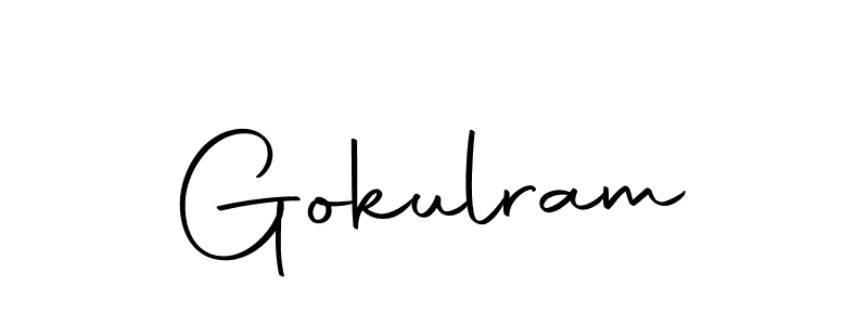 You can use this online signature creator to create a handwritten signature for the name Gokulram. This is the best online autograph maker. Gokulram signature style 10 images and pictures png