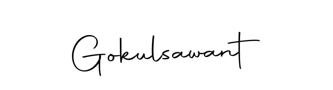 Make a beautiful signature design for name Gokulsawant. Use this online signature maker to create a handwritten signature for free. Gokulsawant signature style 10 images and pictures png