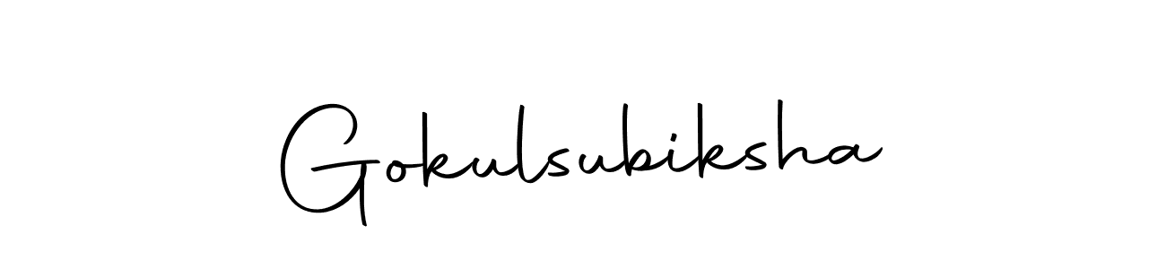 Make a short Gokulsubiksha signature style. Manage your documents anywhere anytime using Autography-DOLnW. Create and add eSignatures, submit forms, share and send files easily. Gokulsubiksha signature style 10 images and pictures png