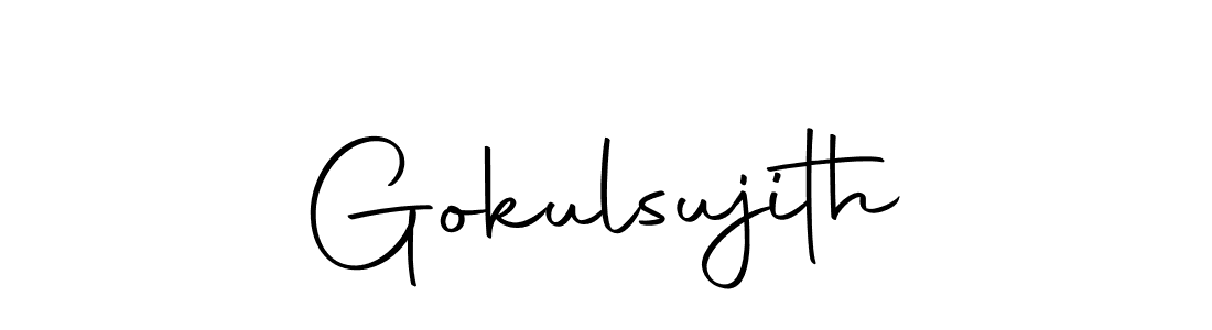 Also we have Gokulsujith name is the best signature style. Create professional handwritten signature collection using Autography-DOLnW autograph style. Gokulsujith signature style 10 images and pictures png