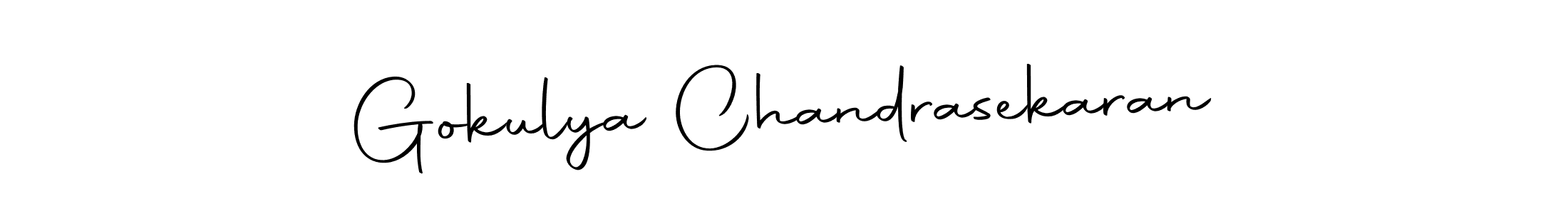 Design your own signature with our free online signature maker. With this signature software, you can create a handwritten (Autography-DOLnW) signature for name Gokulya Chandrasekaran. Gokulya Chandrasekaran signature style 10 images and pictures png