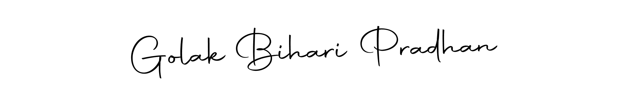 Use a signature maker to create a handwritten signature online. With this signature software, you can design (Autography-DOLnW) your own signature for name Golak Bihari Pradhan. Golak Bihari Pradhan signature style 10 images and pictures png