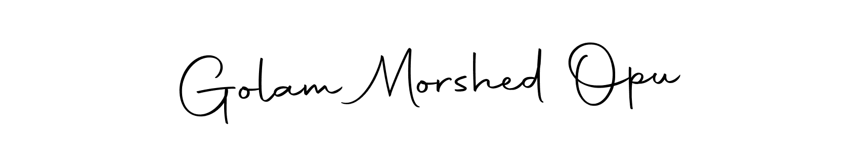 Make a beautiful signature design for name Golam Morshed Opu. Use this online signature maker to create a handwritten signature for free. Golam Morshed Opu signature style 10 images and pictures png