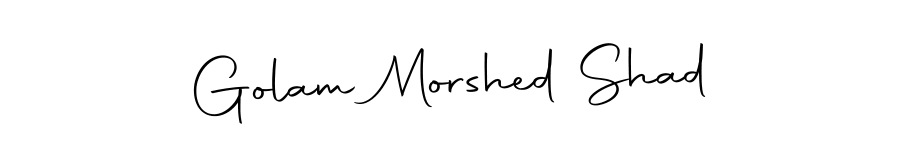 Also we have Golam Morshed Shad name is the best signature style. Create professional handwritten signature collection using Autography-DOLnW autograph style. Golam Morshed Shad signature style 10 images and pictures png