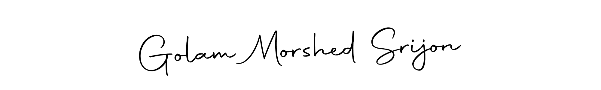 The best way (Autography-DOLnW) to make a short signature is to pick only two or three words in your name. The name Golam Morshed Srijon include a total of six letters. For converting this name. Golam Morshed Srijon signature style 10 images and pictures png