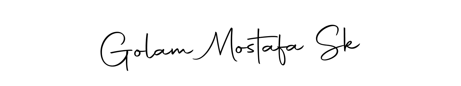 How to make Golam Mostafa Sk name signature. Use Autography-DOLnW style for creating short signs online. This is the latest handwritten sign. Golam Mostafa Sk signature style 10 images and pictures png