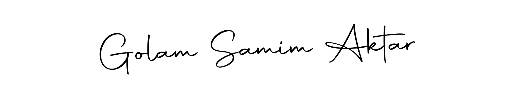 Similarly Autography-DOLnW is the best handwritten signature design. Signature creator online .You can use it as an online autograph creator for name Golam Samim Aktar. Golam Samim Aktar signature style 10 images and pictures png