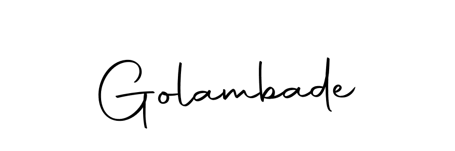 Make a short Golambade signature style. Manage your documents anywhere anytime using Autography-DOLnW. Create and add eSignatures, submit forms, share and send files easily. Golambade signature style 10 images and pictures png