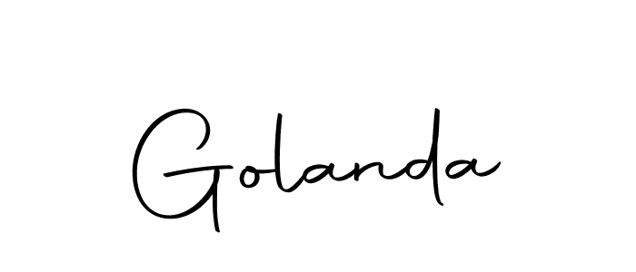 Create a beautiful signature design for name Golanda. With this signature (Autography-DOLnW) fonts, you can make a handwritten signature for free. Golanda signature style 10 images and pictures png