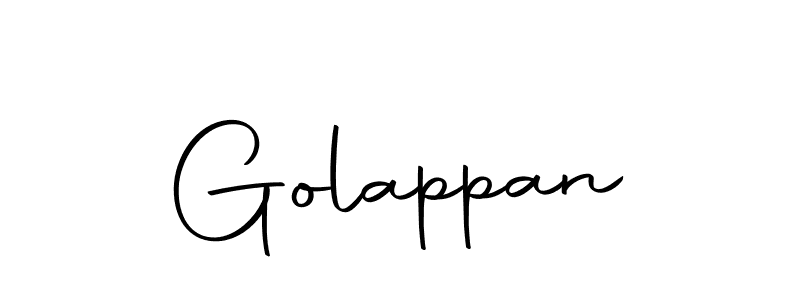 Design your own signature with our free online signature maker. With this signature software, you can create a handwritten (Autography-DOLnW) signature for name Golappan. Golappan signature style 10 images and pictures png
