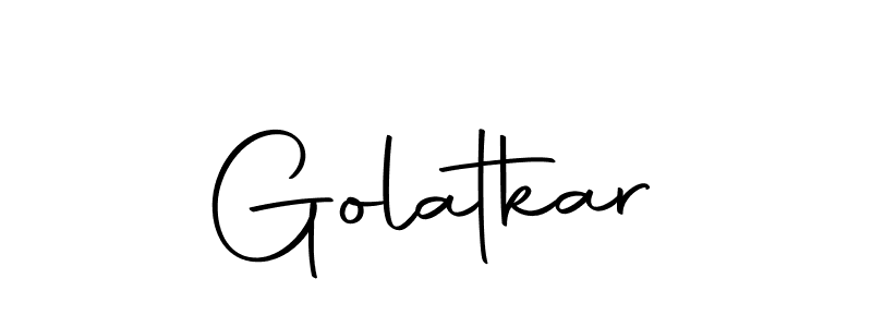 You can use this online signature creator to create a handwritten signature for the name Golatkar. This is the best online autograph maker. Golatkar signature style 10 images and pictures png