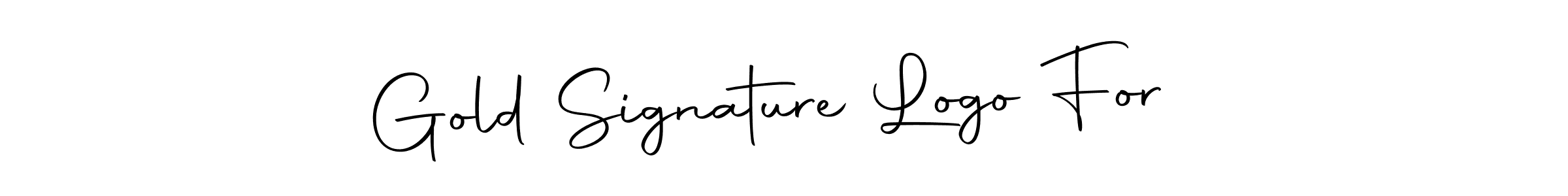 Design your own signature with our free online signature maker. With this signature software, you can create a handwritten (Autography-DOLnW) signature for name Gold Signature Logo For . Gold Signature Logo For  signature style 10 images and pictures png