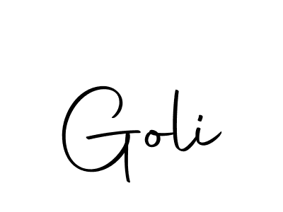 Use a signature maker to create a handwritten signature online. With this signature software, you can design (Autography-DOLnW) your own signature for name Goli. Goli signature style 10 images and pictures png