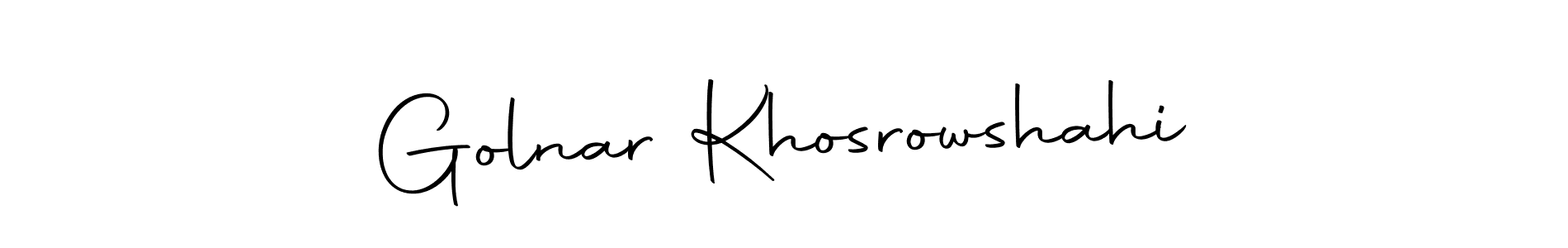 This is the best signature style for the Golnar Khosrowshahi name. Also you like these signature font (Autography-DOLnW). Mix name signature. Golnar Khosrowshahi signature style 10 images and pictures png