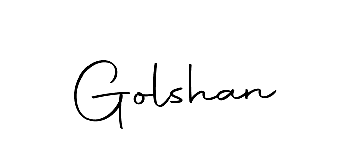 Design your own signature with our free online signature maker. With this signature software, you can create a handwritten (Autography-DOLnW) signature for name Golshan. Golshan signature style 10 images and pictures png