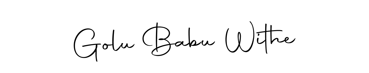 Check out images of Autograph of Golu Babu Withe name. Actor Golu Babu Withe Signature Style. Autography-DOLnW is a professional sign style online. Golu Babu Withe signature style 10 images and pictures png