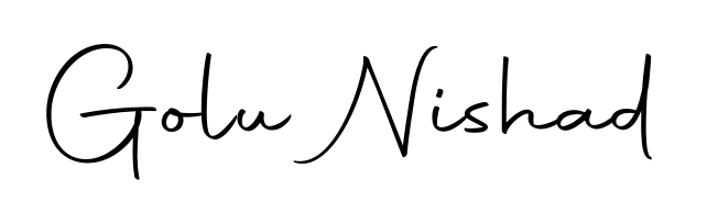 Designed for modern professionals: Golu Nishad name signature crafted with Autography-DOLnW script. Ready for digital PDF workflows. Golu Nishad signature style 10 images and pictures png
