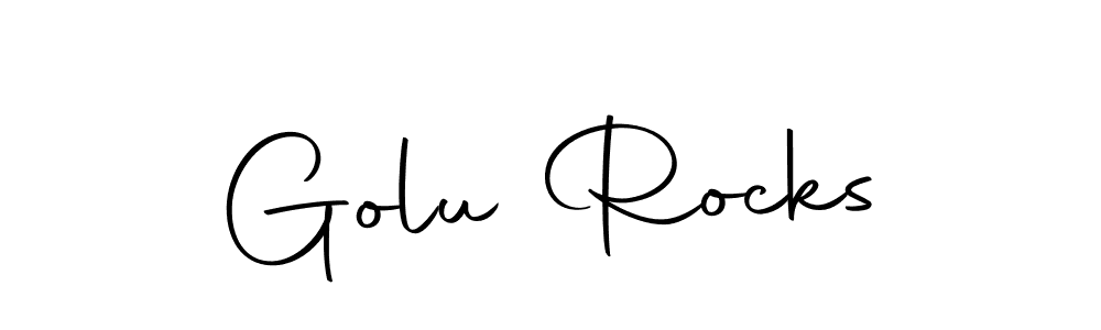 Use a signature maker to create a handwritten signature online. With this signature software, you can design (Autography-DOLnW) your own signature for name Golu Rocks. Golu Rocks signature style 10 images and pictures png