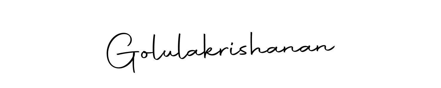 Make a beautiful signature design for name Golulakrishanan. With this signature (Autography-DOLnW) style, you can create a handwritten signature for free. Golulakrishanan signature style 10 images and pictures png