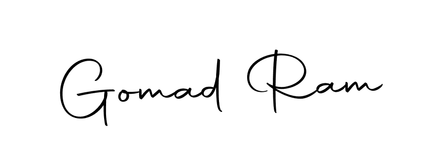 You should practise on your own different ways (Autography-DOLnW) to write your name (Gomad Ram) in signature. don't let someone else do it for you. Gomad Ram signature style 10 images and pictures png