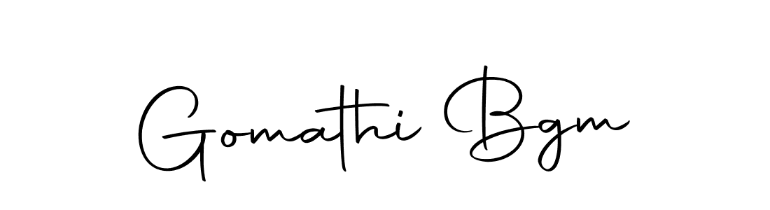 Design your own signature with our free online signature maker. With this signature software, you can create a handwritten (Autography-DOLnW) signature for name Gomathi Bgm. Gomathi Bgm signature style 10 images and pictures png