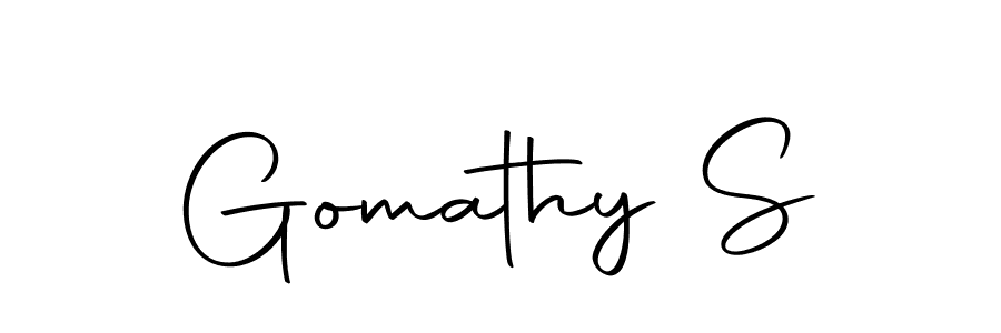 You can use this online signature creator to create a handwritten signature for the name Gomathy S. This is the best online autograph maker. Gomathy S signature style 10 images and pictures png