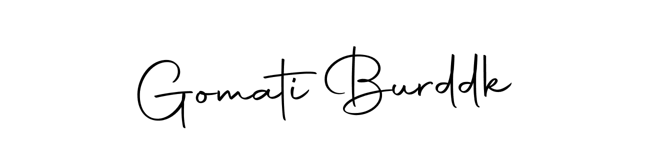 Autography-DOLnW is a professional signature style that is perfect for those who want to add a touch of class to their signature. It is also a great choice for those who want to make their signature more unique. Get Gomati Burddk name to fancy signature for free. Gomati Burddk signature style 10 images and pictures png