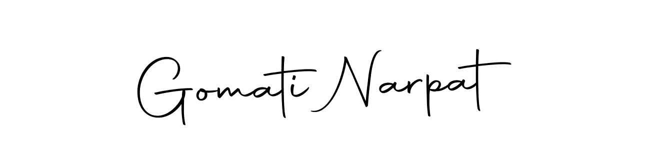 Make a beautiful signature design for name Gomati Narpat. Use this online signature maker to create a handwritten signature for free. Gomati Narpat signature style 10 images and pictures png