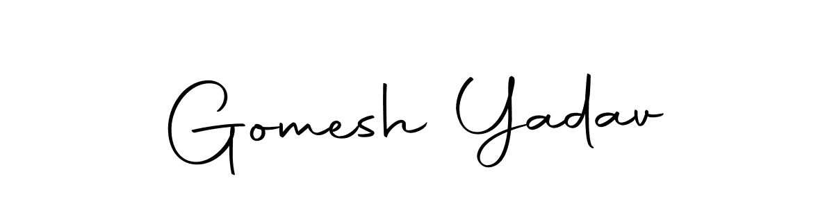 Make a beautiful signature design for name Gomesh Yadav. With this signature (Autography-DOLnW) style, you can create a handwritten signature for free. Gomesh Yadav signature style 10 images and pictures png