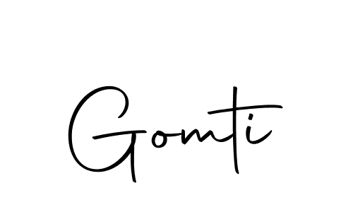 Create a beautiful signature design for name Gomti. With this signature (Autography-DOLnW) fonts, you can make a handwritten signature for free. Gomti signature style 10 images and pictures png