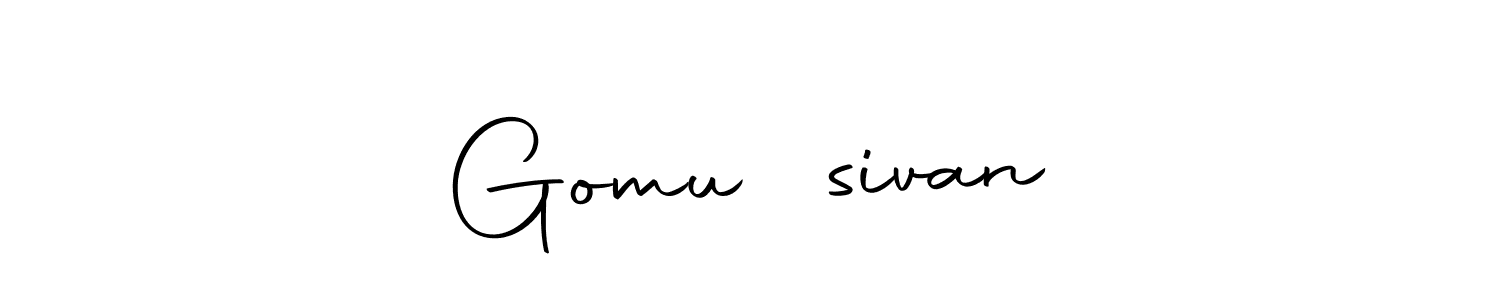 Similarly Autography-DOLnW is the best handwritten signature design. Signature creator online .You can use it as an online autograph creator for name Gomu⁠♥sivan. Gomu⁠♥sivan signature style 10 images and pictures png