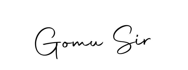 The best way (Autography-DOLnW) to make a short signature is to pick only two or three words in your name. The name Gomu Sir include a total of six letters. For converting this name. Gomu Sir signature style 10 images and pictures png