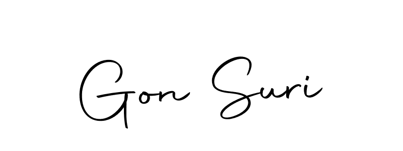 if you are searching for the best signature style for your name Gon Suri. so please give up your signature search. here we have designed multiple signature styles  using Autography-DOLnW. Gon Suri signature style 10 images and pictures png