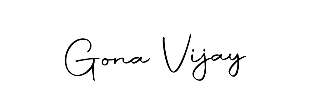 Make a beautiful signature design for name Gona Vijay. Use this online signature maker to create a handwritten signature for free. Gona Vijay signature style 10 images and pictures png