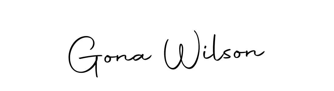 You should practise on your own different ways (Autography-DOLnW) to write your name (Gona Wilson) in signature. don't let someone else do it for you. Gona Wilson signature style 10 images and pictures png